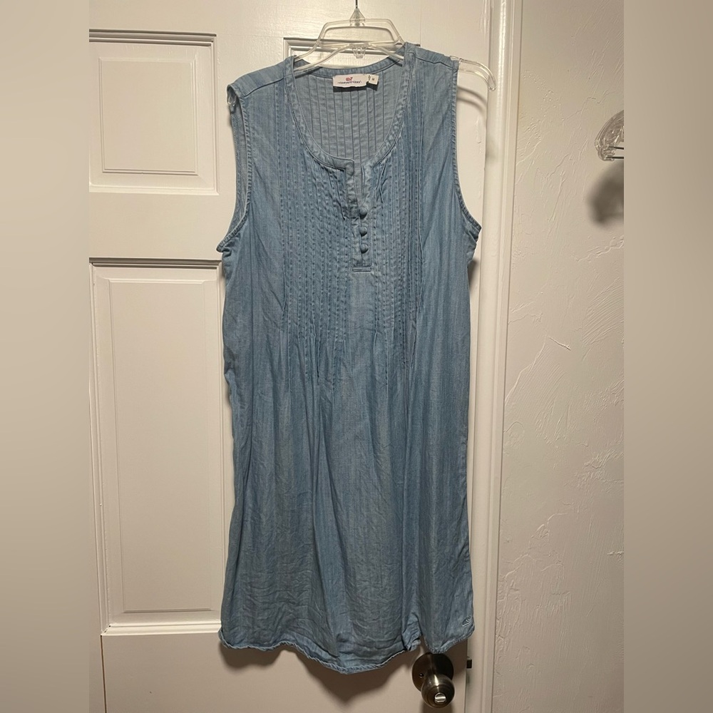 Vineyard Vines Chambray Sleeveless Dress